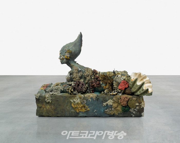 롤스로이스 운전사 잔디밭에서 300만 달러 데미안 허스트 조각상 발견