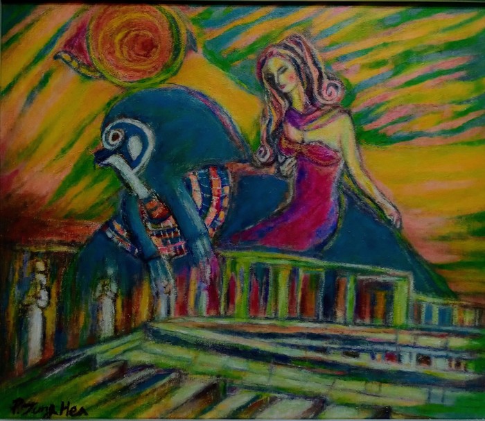 [박정해의 시와 그림의 뜨락] 태양신과 함께 행복하기를