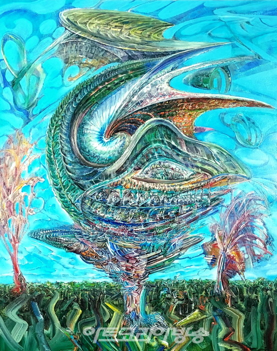 우창훈 초대전 ‘차원융합- Live Painting’