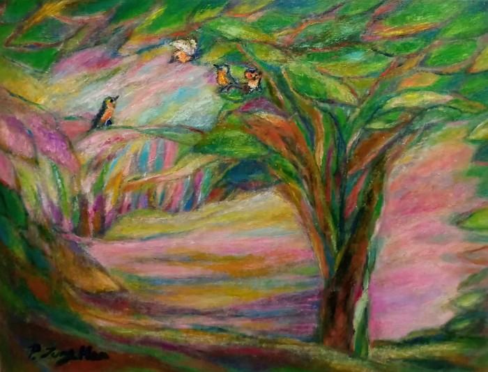 [박정해의 시와 그림의 뜨락] 로빈새의 정원, 너를 만났을 때