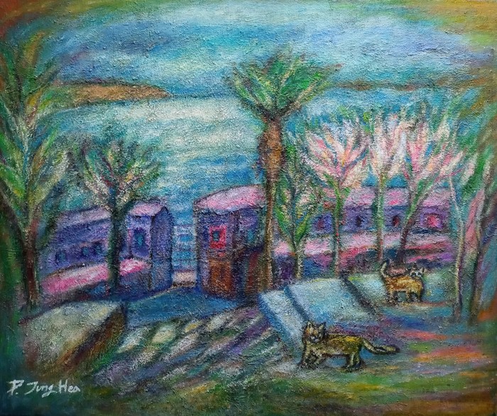 [박정해의 시와 그림의 뜨락] 비밀의 城, 푸른 창