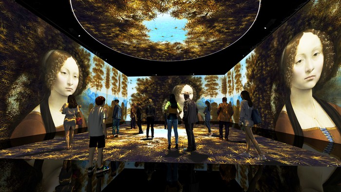 '레오나르도 다빈치: 다빈치의 꿈' 미디어 아트 전시 개최 ... 국내 최대 규모로 내한