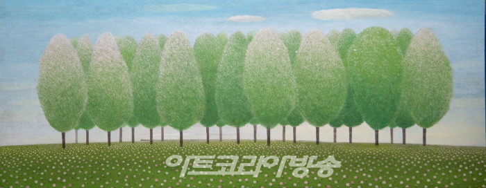 [윤진섭 미술평론] 김인옥 작가의 '현실을 초월한 이상향의 세계'