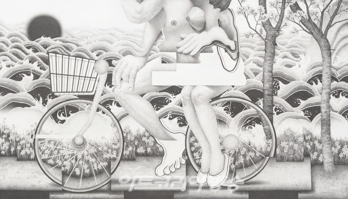 [조관용 미술평론] 문기전 작가의 의식과 현실에 관한 한 연구 '양자물리학의 시선으로 재구성된 인체 산수'