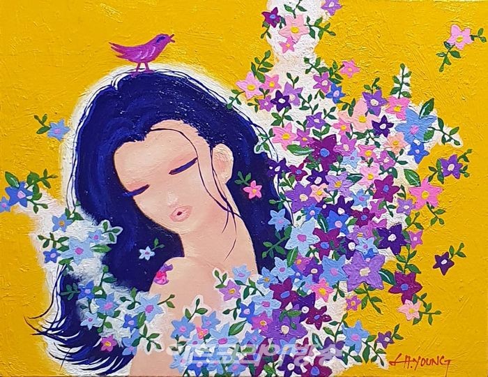 [김종근 미술평론] 환생의 세계에 선 꽃과 여인의 숨결- 임혜영