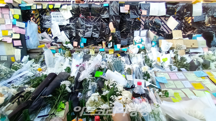 [AK포토] 이태원 참사 희생자들의 명복을 빕니다